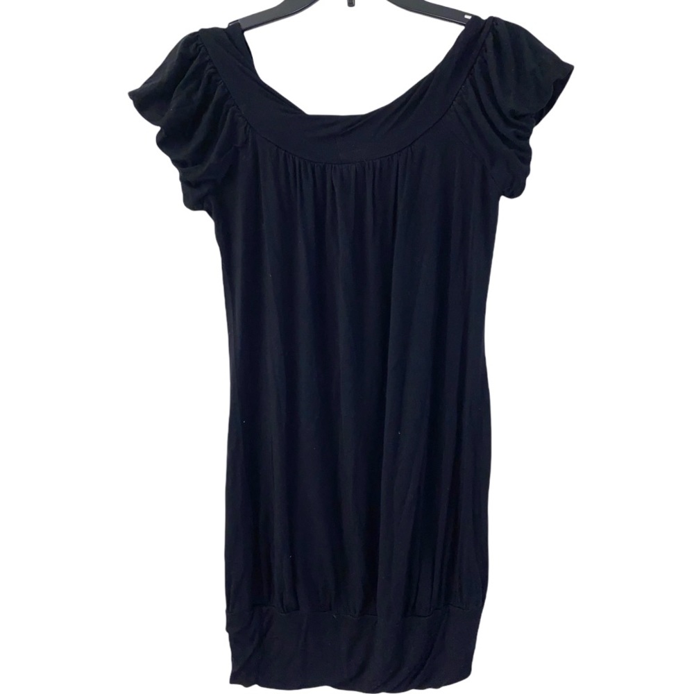 NWOT ROMEO & JULIET COUTURE Black Knit Jersey Mini Dress Size Medium